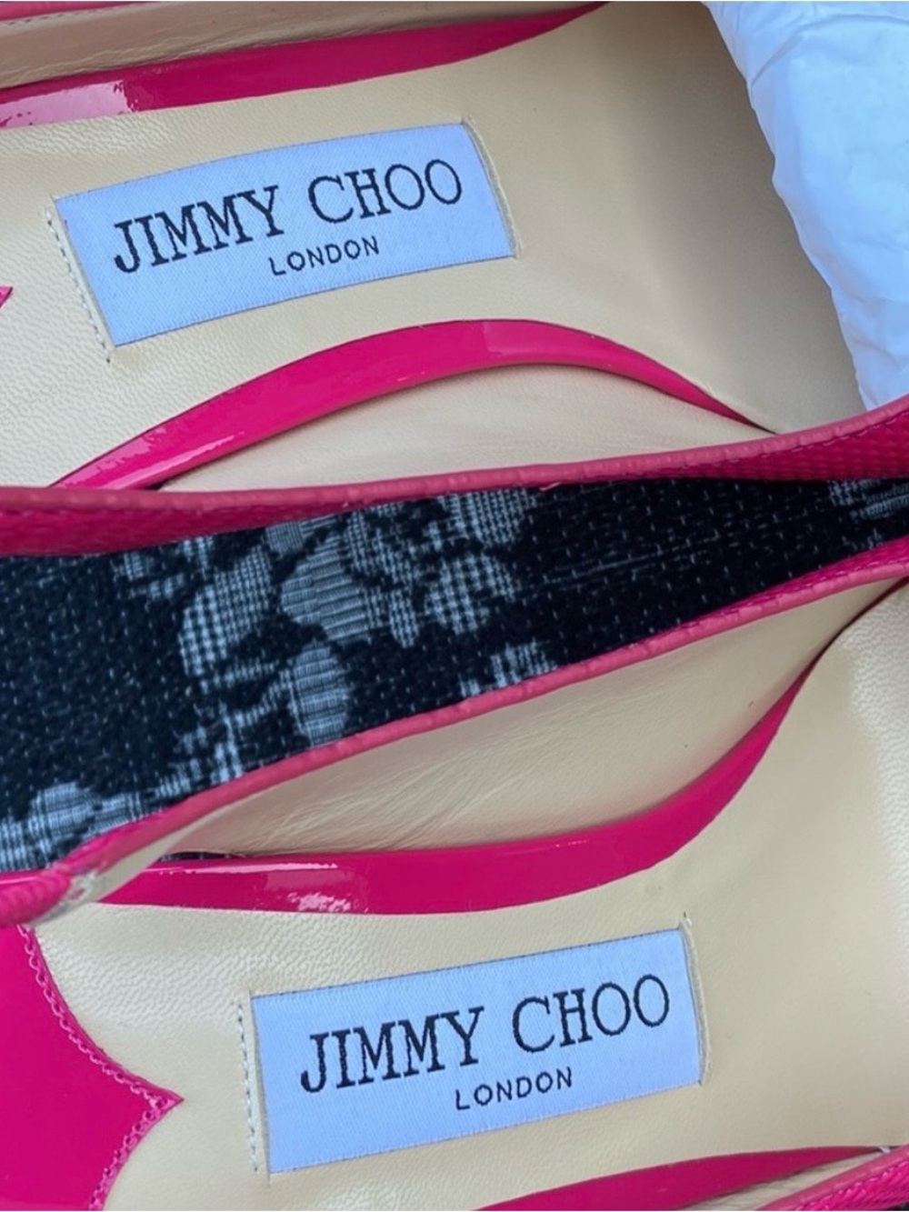 Jimmy Choo! Pristine!!!🩷 Ivy 85 Heels Pump Hot Pink 38 - Picture 8 of 14